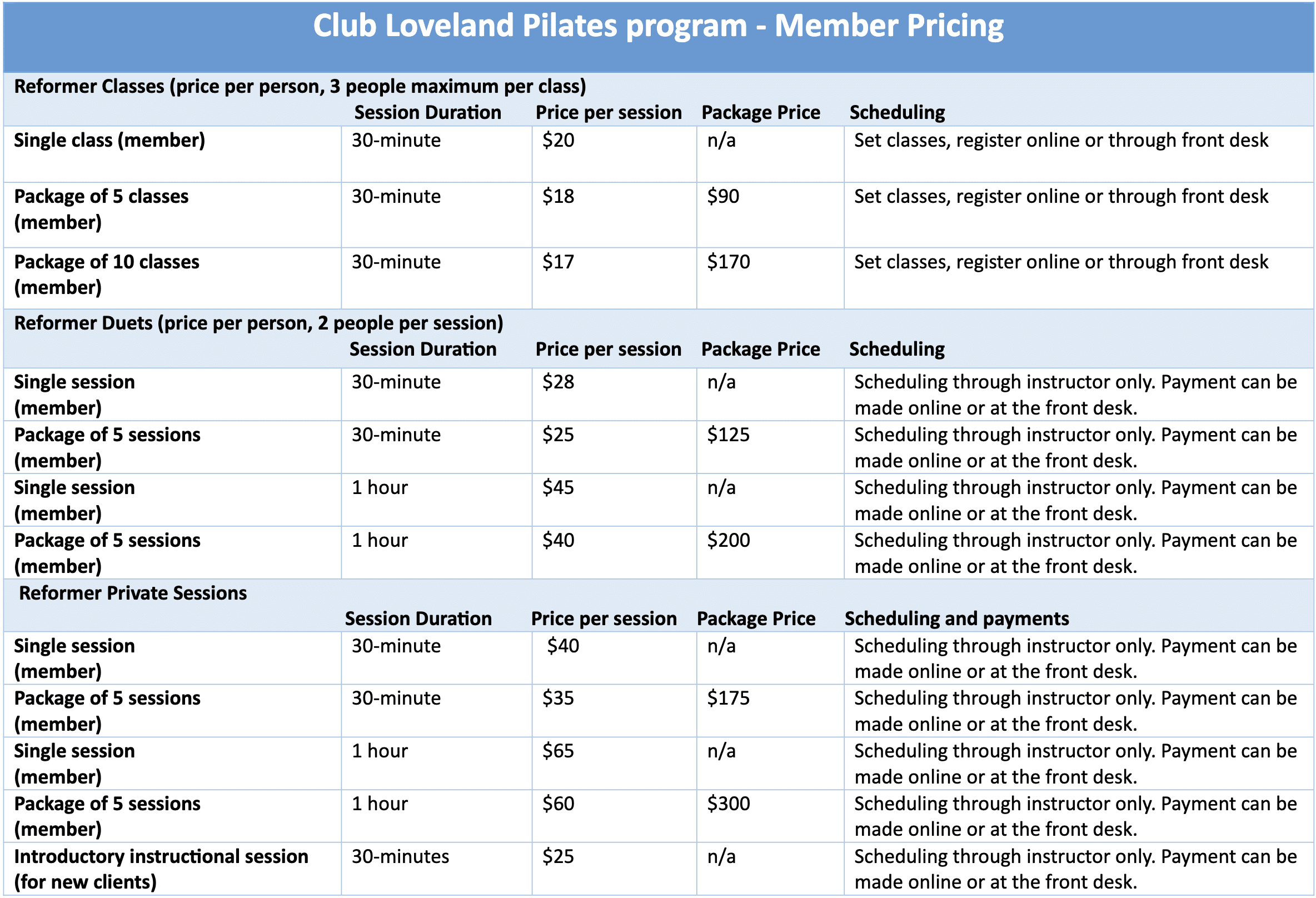 Pilates - Price Fitness